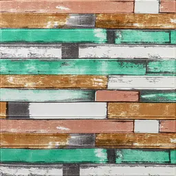 Самоклеюча декоративна 3D панель Sticker Wall 700x700x5мм М'яте дерево 057 SW-00000238