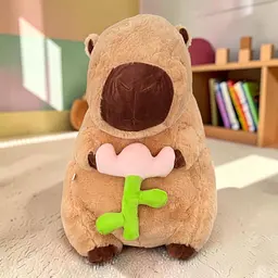 М'яка іграшка з пледом Капібара 21557 35 см 100х170+-5 см коричнева