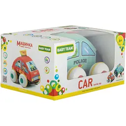 Іграшка текстильна Baby Team Машинка Поліція (8420)											 - мініатюра 4