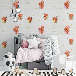 Панель стінова Sticker Wall 3D 700 x 700 x 4mm ведмедики на білому тлі D SW-00001975 - мініатюра 7