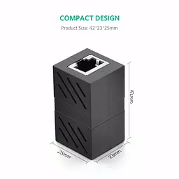 З'єднувач кручений пари RJ45 Ugreen NW114 20390 (Чорний) - мініатюра 7