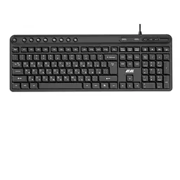 Клавіатура KS1100, Black, USB, мембранна 2E teh0028309