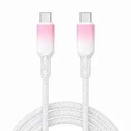 Кабель XON SmartCable Type-C - Type-C PD 65W 1м MaxCharge (SC802C6W1W 4831) Рожевий/Білий