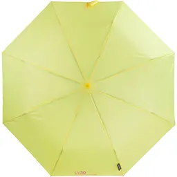 Жіноча складана парасолька напівавтомат Happy Rain 95 см жовта
