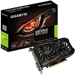 Відеокарта GeForce GTX 1050 2GB Gigabyte OC (GV-N1050OC-2GD) Б/В - мініатюра 1