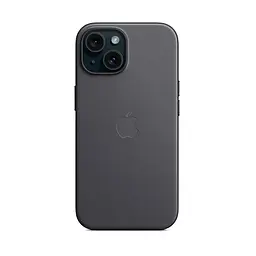Чехол для Apple iPhone 15, FineWoven Case with MagSafe, черный, защитная накладка из материала FineWoven, противоударный, для iPhone, защита всего корпуса, поддержка беспроводной зарядки и MagSafe, (ARM71960) - мініатюра 7
