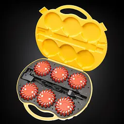 Комплект ліхтарів сигнальних Mactronic M-Flare 65 Lm Amber Magnet Synch 12/220V IPX7 6 шт Помаранчевий - мініатюра 7