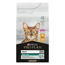 Сухий корм для дорослих котів Purina Pro Plan Adult 1+ Renal Plus з куркою 10 кг 12537813