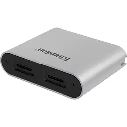 Кардрiдер Kingston iдер Workflow Dual-Slot microSDHC/XC UHS-II Card Reader (WFS-SDC)