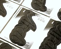 Нашивка-аплікація для одягу №211 Arai 6×10 см 9 шт. чорна - мініатюра 2