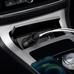 Автомобільний зарядний пристрій Baseus Share Together Lighter Expansion Port U+C 120W Gray (CCBT-C0G) [61085] - мініатюра 7