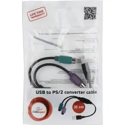 Перехідник USB to PS/2 Cablexpert (UAPS12-BK) - мініатюра 3