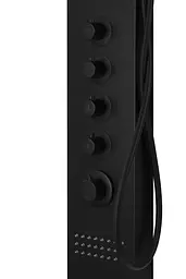 Душова панель Corsan Kaskada black LED A014MBLLED, Чорний матовий - мініатюра 3