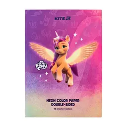 Кольоровий папір Kite А4 неоновий My Little Pony (10 аркушів/ 5 кольорів) (LP24-252)