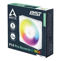Кулер до корпусу Arctic P14 PRO REVERSE A-RGB WHT (ACFAN00324A) - мініатюра 6