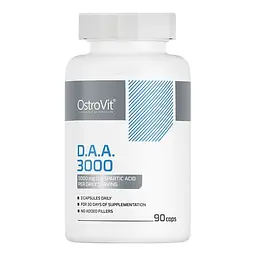 D-аспарагінова кислота OstroVit D.A.A 3000 мг, 90 капсул