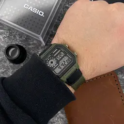 Чоловічий годинник Casio AE-1200WHB-3B Зелений ( AT1141-0226 ) - мініатюра 2