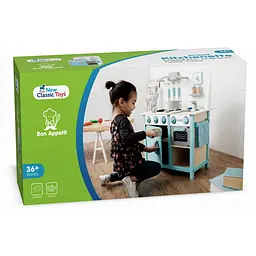 Дитяча ігрова кухня New Classic Toys DeLuxe Bon Appetit блакитна (art11063) - мініатюра 5