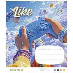 Зошит загальний Школярик на скобі у клітинку 48 аркушів Like-5 (048-3772K) 