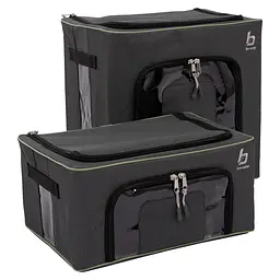 Комплект боксів-органайзерів складаних Bo-Camp Box Set M+L Anthracite (1709280) - мініатюра 4