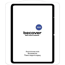 Захисне скло BeCover 10D для Xiaomi Redmi Pad 10.61" 2022 Black (710589) - мініатюра 2