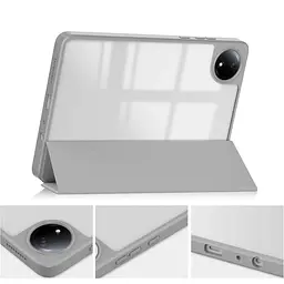Чохол-книжка BeCover Soft Edge TPU з кріпленням для стілусу для Xiaomi Redmi Pad SE 8.7" Gray Marble (712575) - мініатюра 4
