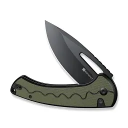 Складаний ніж Sencut Squiggy Drop Point 9Cr18MoV G10 98,9 мм чорний, темно-зелений - мініатюра 3