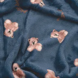 Плед Ardesto Flannel 160х200 см 100% поліестер плюшеві ведмедики pbe0050491 - мініатюра 5