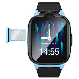 Дитячий смарт-годинник Hoco Y104 4G Children Phone-Watch Blue - мініатюра 3