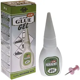 Секундний клей Super Glue Gel гелевий універсальний 3 г Interhim для пластмаси, гуми, металу