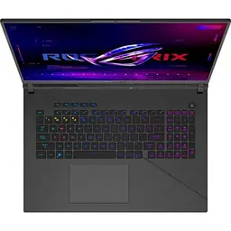 Ноутбук Asus ROG Strix G18 G814JVR-N6002, Intel Core i9-14900HX, 5.8GHz, 18 WQXGA, 32GB, SSD 1TB, NVIDIA GeForce RTX 4060 8GB, Free DOS - мініатюра 3