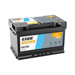 Акумулятор автомобільний EXIDE PREMIUM 72A (EA722)