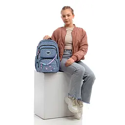 Рюкзак GoPack Education 120M-2 Pixel Mood Сірий (GO26-120M-2) - мініатюра 20