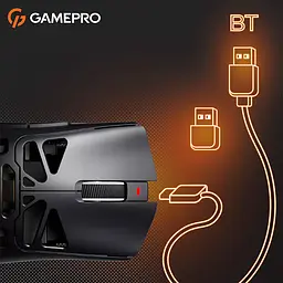 Bluetooth миша GamePro Genesis Spider Wireless/Bluetooth/USB Black (GM870B) UA - мініатюра 6