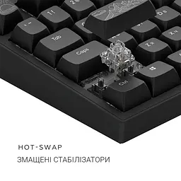 Клавіатура Dark Project ALU81 Terra Nostra Black (DPKB_NOSTRA_81_ANSI_BLACK_UA) - мініатюра 8