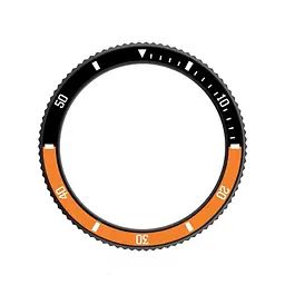 Безель Black-orange та силіконовий ремінець Sikai для смартгодинника Xiaomi Watch S3/S4  - мініатюра 3