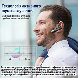 Гарнітура Bluetooth New Bee LC-B45 Gold + чохол - мініатюра 7