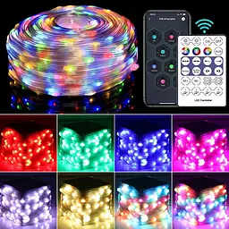 Смарт гірлянда USB 20м RGB з Bluetooth та пультом кольорова світлодіодна розумна LED стрічка AMILL LED - мініатюра 7