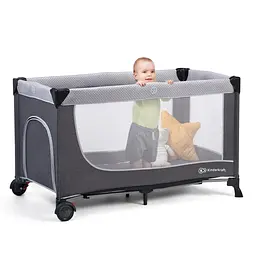 Ліжко-манеж з пеленатором Kinderkraft Leody Grey (KCLEOD00GRY00AC) - мініатюра 8