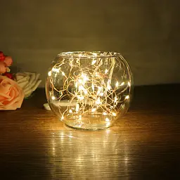 Світлодіодна гірлянда LED Star нитка крапля роси 4.5 м 50 led батарейки - мініатюра 2