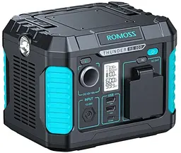 Зарядна станція Romoss RS300 300W стандарт 600W пік - мініатюра 3