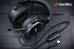 Игровая гарнитура DAREU EH925 Black (HS-EH925-BK) - миниатюра 4