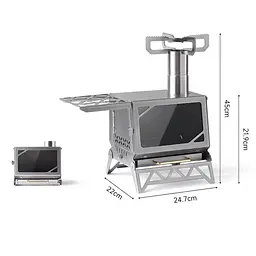 Кемпінгова піч твердопаливна Naturehike CNK2300CW020 - мініатюра 6