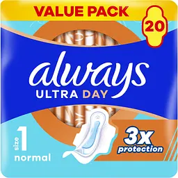 Гігієнічні прокладки Always Ultra Day Normal розмір 1, 20 шт.