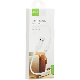 Кабель Golf GC-59I Lightning cable 1m White - мініатюра 2