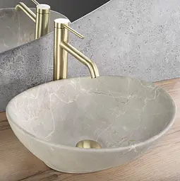 Умивальник Rea Sofia накладний 41x34.5 см beige matt REA-U6360 - мініатюра 2