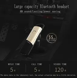 Бездротова Bluetooth-гарнітура Remax RB-T15 Gold - мініатюра 8