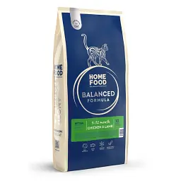 Корм для кошенят Home Food з курочкою та ягням 10кг