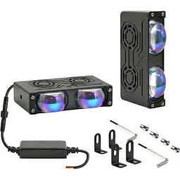 LED Фара Світлодіодні 40W 70x22x55 мм 12-80V External SportLight L26 на одну лінзу W/Y Мультипідсвічування 2 шт.