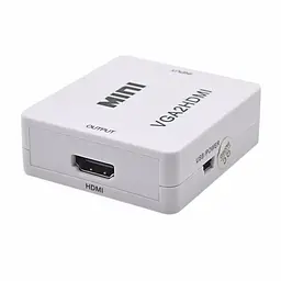 Конвертер перехідник відеосигналу VGA to HDMI + аудіо - мініатюра 2